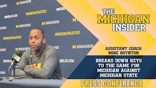 Mike Boynton breaks down the keys to the game for Michigan against Michigan State