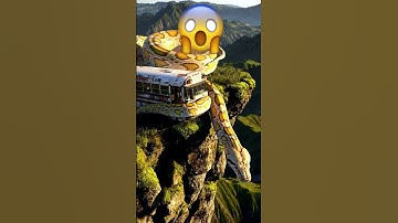 Giant Python Traps a School Bus! 🐍 #shorts #mystery #abandoned