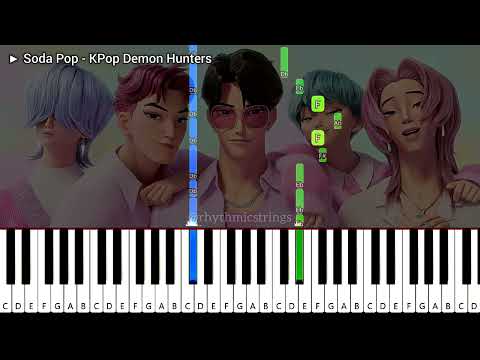 Soda Pop Song - KPop Demon Hunters | Easy Piano Tutorial | Learn To Play