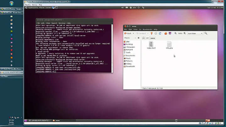 How to Install PHP5 + MYSQL + Apache2 in Ubuntu 10.10