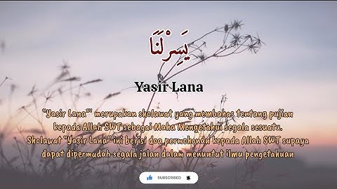 Yasir Lana ❣ Sholawat ❣ Arab, Lirik dan Terjemahan