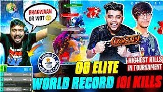 New world record by OG ELITE!!😱100+1 kills! New Record❤️ Noone can Stop! @GAMINGWITHPAHADI