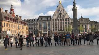 Eminem ft Dido, Stan (cover) - busking in the streets of Lille, France