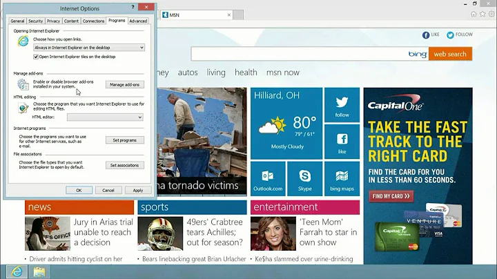 Windows 8: How to have Internet Explorer always open links in desktop mode