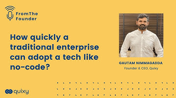 How quickly can a traditional enterprise adopt a tech like no-code? | From The Founder | #nocode