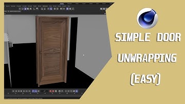 Easly Unwrap A DOOR in Cinema 4D - UV Tutorial