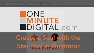 1MD: Create a Pointed Seal using the Star Tool in Illustrator
