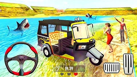 Offroad Tuk Tuk Auto Rickshaw Driving Simulator - Auto wala Game 2023 - Android Gameplay