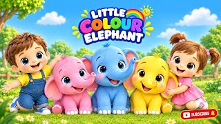 Details Little Elephant 🐘🌈 | Colorful Baby Elephant Song | Learn Colors for Kids  News
