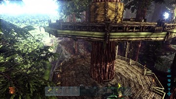 ARK: Survival Evolved - Redwoods tree base build PS4