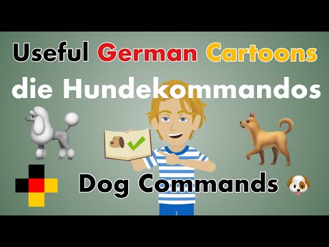 Learn Useful German - die Hundekommandos auf Deutsch - dog commands in German - Easy German Phrases