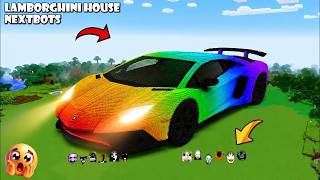 i Found LAMBORGHINI HOUSE RAINBOW 😱 in Minecraft Part | Minecraft Lunar Moon |