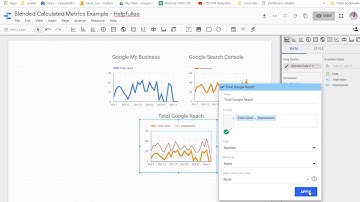 Data Studio Blended Calculated Metric Example