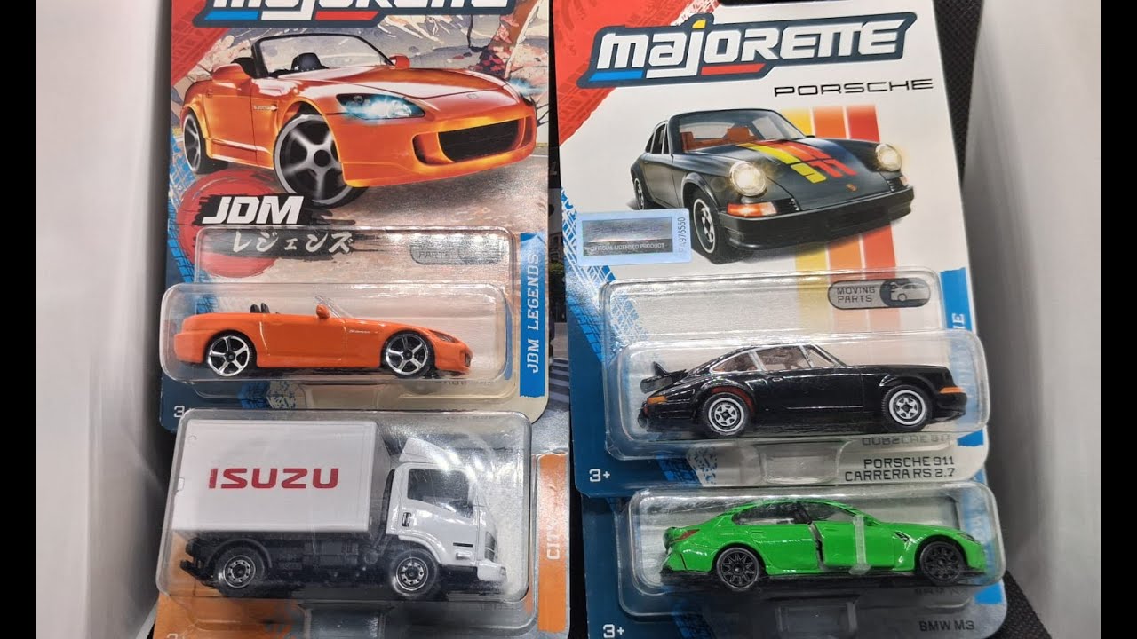 Распаковка случайных коллекционных карточек Majorette из моей коллекции.