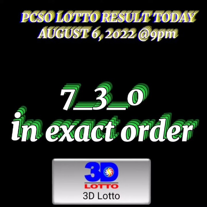 @9pm Lotto Result Today August 6, 2022 #doubledcheck
