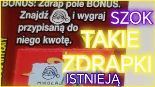 DUŻA WYGRANA JEST MIKOŁAJ ZDRAPKI LOTTO ŚWIĄTECZNY KALENDARZ 