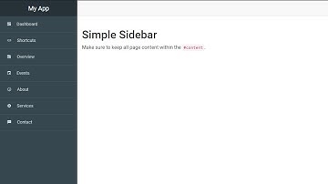 Side Navbar Layout Design With Bootstrap