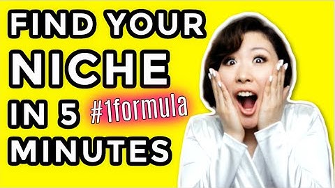 How to FIND A NICHE in 5 Minutes the Perfect Formula Questionnaire