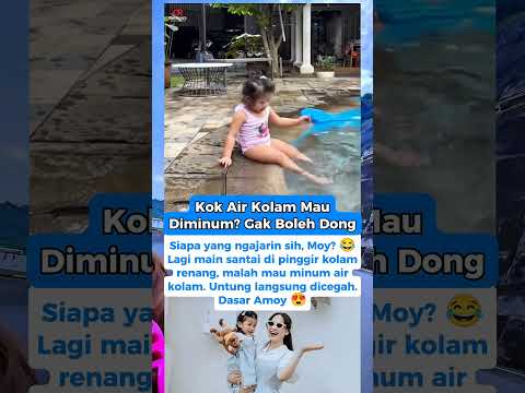 Amoy Penasaran Sama Air Kolam, Endingnya Bikin Senyum! 🤭 #lily #nagita #rans