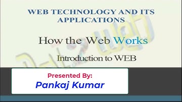 Introduction to Web |Web Technology and Its Application | 18CS63  | CSE | IT | VTU