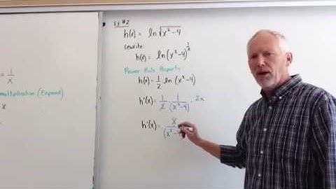 differentiation of natural log functions