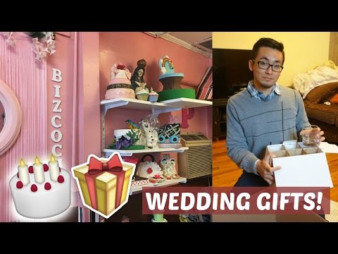 Opening Our First Wedding Gifts!! + Cake | 10 DAYS TO GO