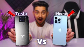 Tesla Smartphone: Tesla Model Pi🔥| Tesla Phone vs iPhone | Tesla Phone in India