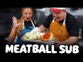 GIANT Meatball Sub with Katic and Ella | What's For Lunch