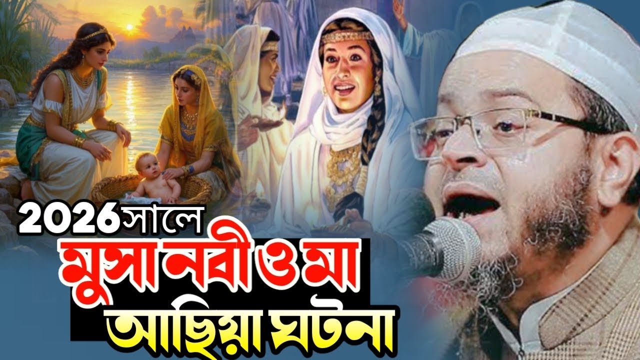 মুসা নবী ও মা আছিয়ার হৃদয়স্পর্শী ঘটনা | মুফতি নাসির উদ্দীন আনসারী | NuhuTV24