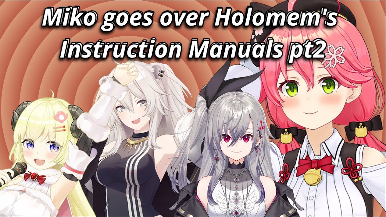 More of Miko's Holomem instruction manuals EN SUBS