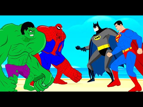 Evolution of HULK, SPIDER-MAN Vs Evolution of SUPER-MAN, BATMAN : Who Is The King Of Super Heroes ?