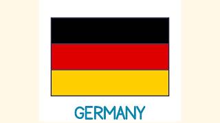 How to Draw the Germany Flag Easy Drawing for Kids