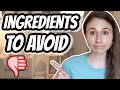 10 INGREDIENTS to AVOID IN SKIN CARE PRODUCTS| Dr Dray