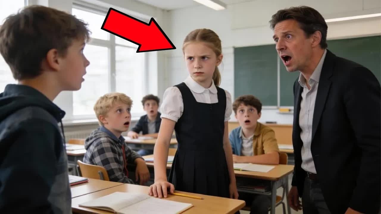 Millionärstochter weigert sich zu sitzen – ihre Worte lassen die Schule erstarren!