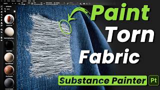 Procedural Torn Fabric in Substance Painter | Fabric Tear