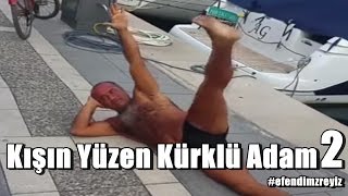 Kışın Yüzen Kürklü Adam