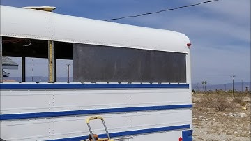 Skoolie Bus Conversion Sheet Metal Install