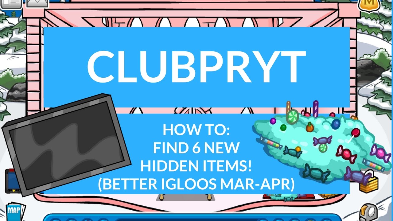 Club Penguin Rewritten: 6 NEW HIDDEN ITEMS! (Better Igloos: Mar-Apr)|ClubPRYT