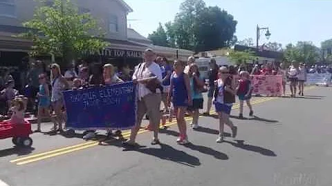Arelyn Marching on Memorial Day Parade 2015