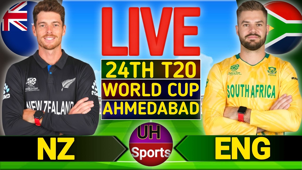 🔴 Live: NZ vs SA Cricket Live Match Today, World Cup Score, Commentary, SA Batting Last Overs