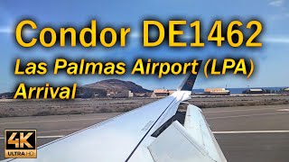 Condor DE1462 Arrival Las Palmas Airport (LPA) / Aviation / 4K