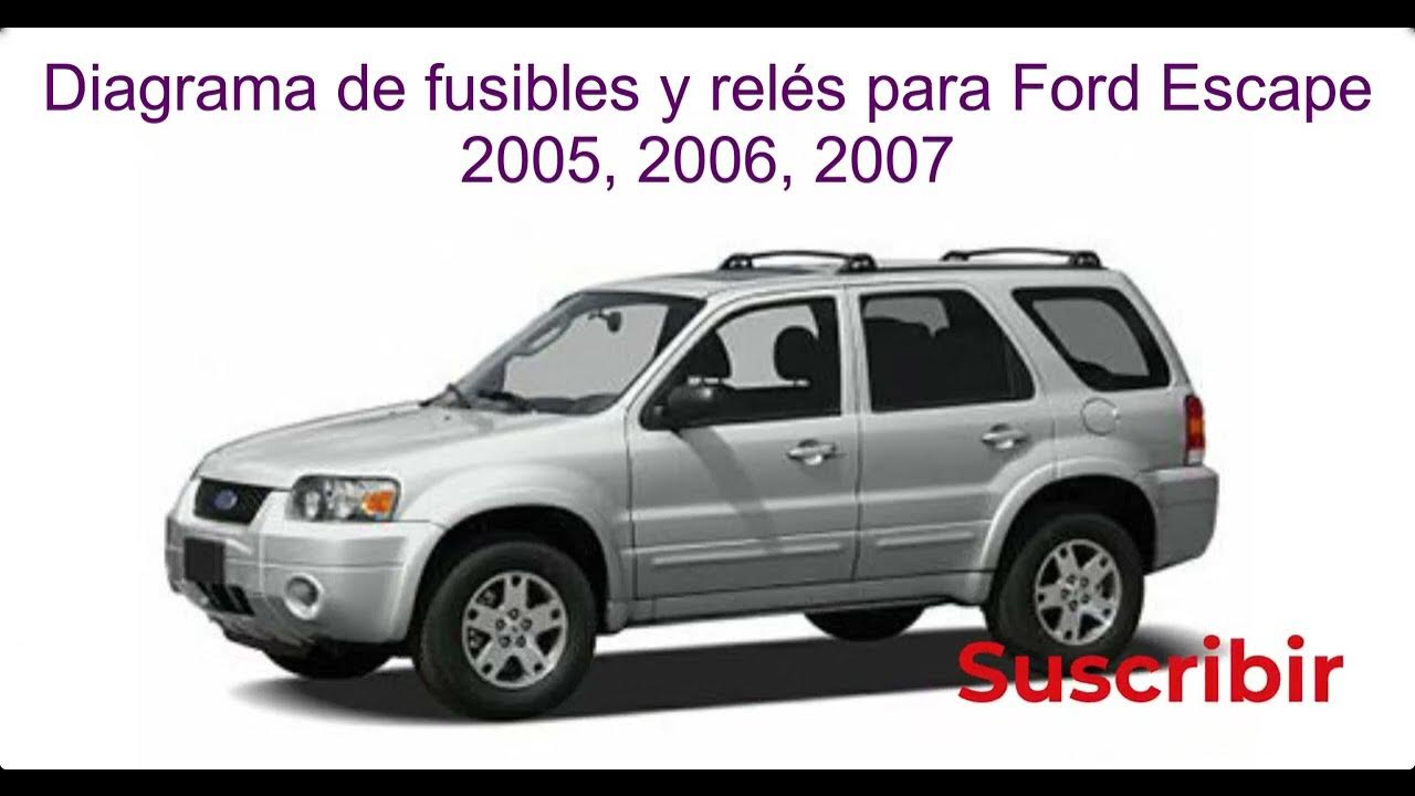 Diagrama de fusibles y relés para Ford Escape / 2005 / 2006 / 2007