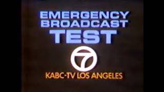 KABC-TV Emergency Broadcast System Test (c. 1987?)