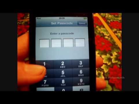 How to make a passcode for iPhone/ipod Touch