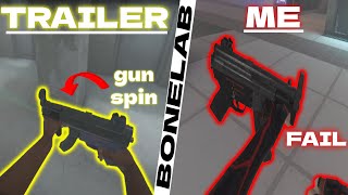 When You Try To Do That Gun Spin Thing They Did In The Trailer...