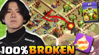 Klaus Breaks Clash of Clans with OVERGROWTH & FIREBALL Combo
