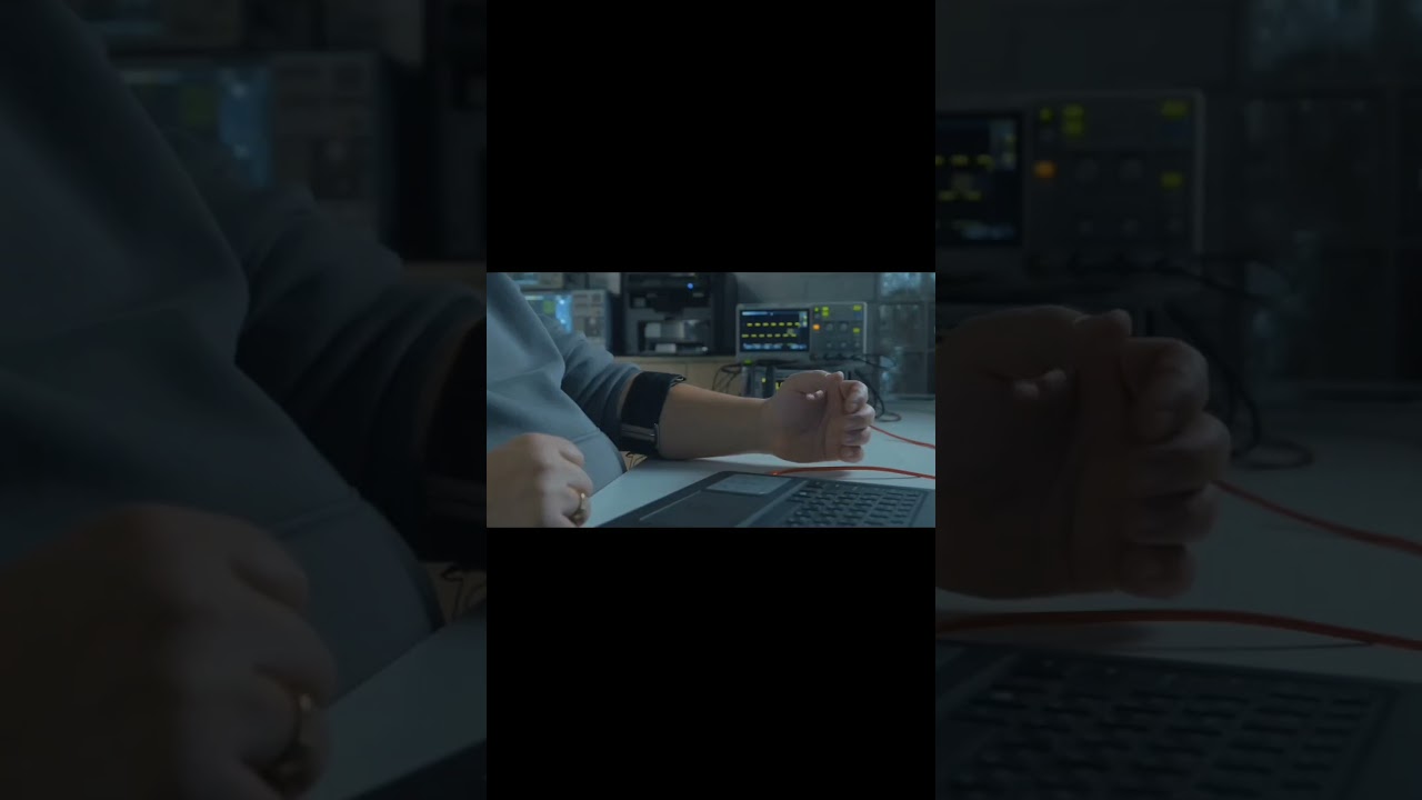 How do EMG sensors read muscle activity for bionic prosthetic control? — Droid-Technologies YouTube