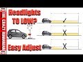 How to Adjust, Align, and Aim Headlights "PERFECTLY"