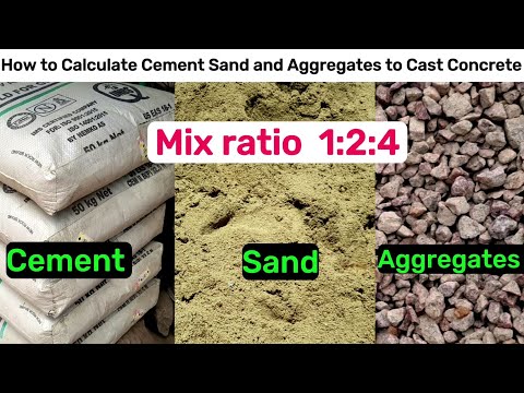How to calculate cement sand aggregates quantity in concrete M20| material quantity calculation