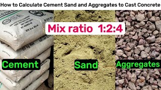 How To Calculate Cement Sand Aggregates Quantity In Concrete M20 Material Quantity Calculation